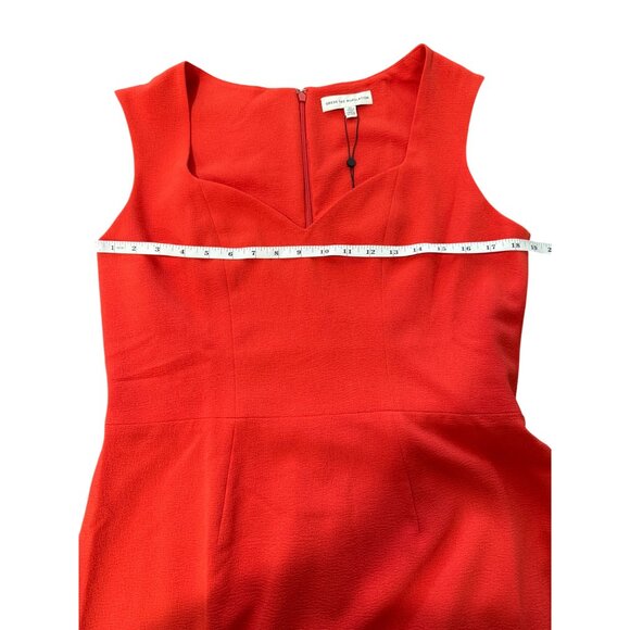 Dress the Population Womens XL Dress Red Sleeveless Sheath Sweetheart Neck NEW - Picture 4 of 7